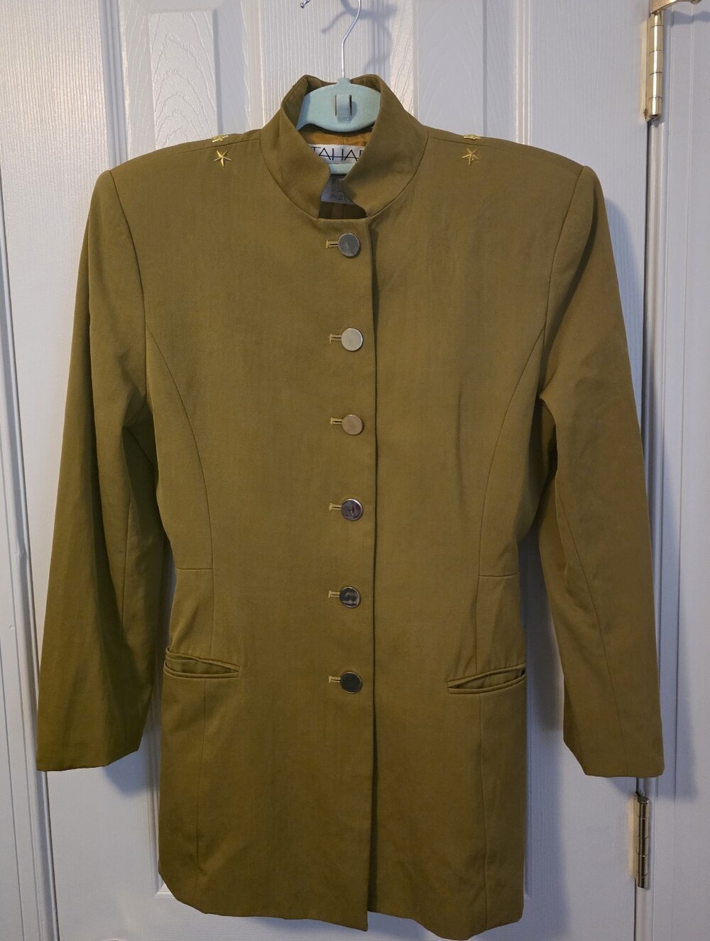 Tahari Mustard/Olive Women's Blazer